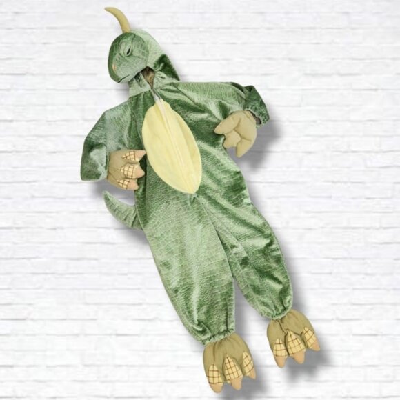 Green Dragon/Dinosaur Plush Toddler Halloween Costume Size 2-3 Yrs - Picture 1 of 14